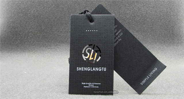 Custom Thick Jeans Hanging Tags Handcrafted Private Brand Custom Paper Hangtag