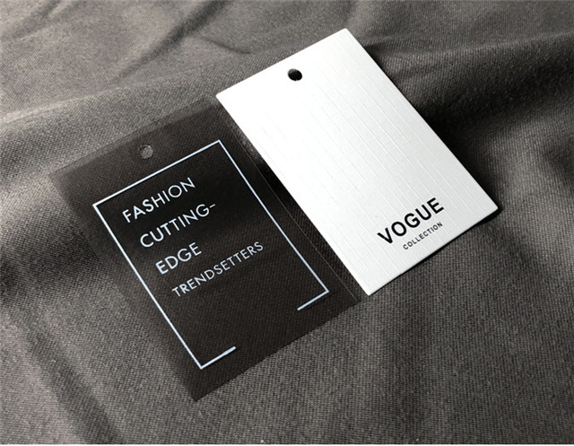 High-grade Clothing Store Tag Custom-made Women's Clothing Label Plastic Piece Custom Design