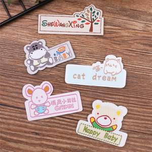 Factory Direct Selling Cartoon Cloth Armband Clothing Patch Velcro Custom Embroidery Label