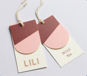 Wholesale Different Types Hangtag for Garment Paper Board Swing Tags