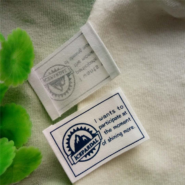 Custom-made high-grade cotton lead label cotton printed clothing marks ...