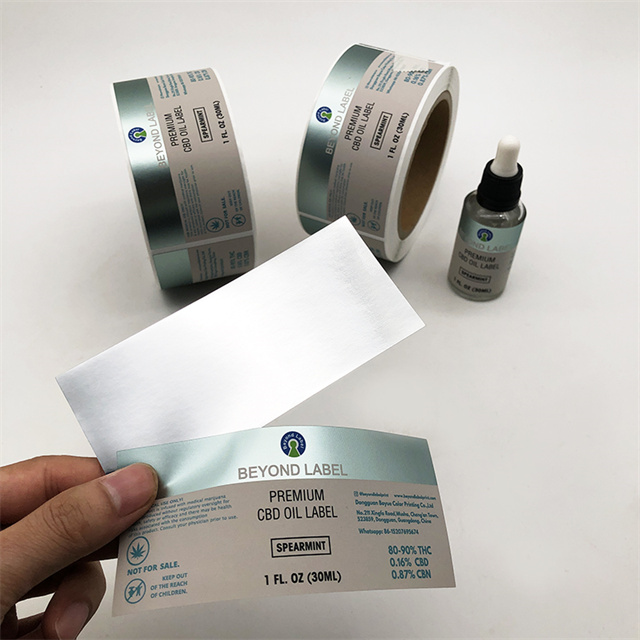 Custom Logo Stickers Personalized Labels Sticker Transparent Product Labels Text Stickers