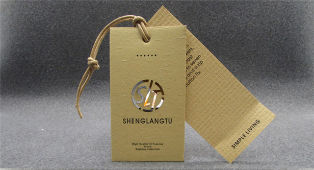 Custom Thick Jeans Hanging Tags Handcrafted Private Brand Custom Paper Hangtag