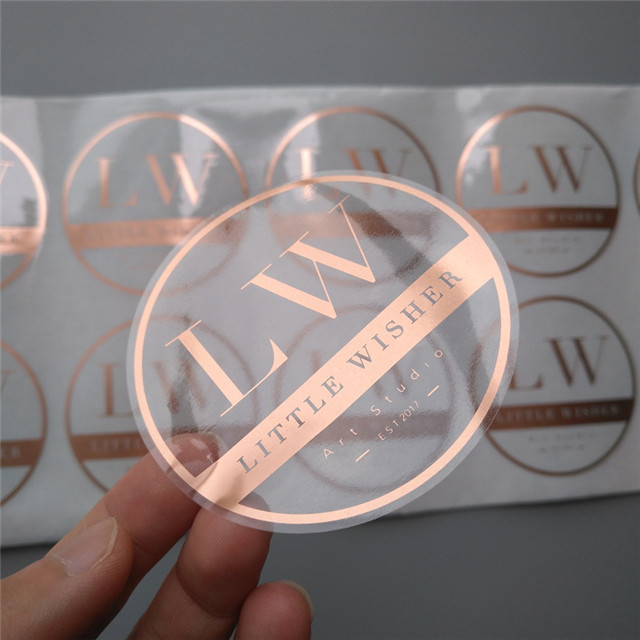Transparent Waterproof Sticker Clear Plastic Printing Label Stickers PVC Label Sticker
