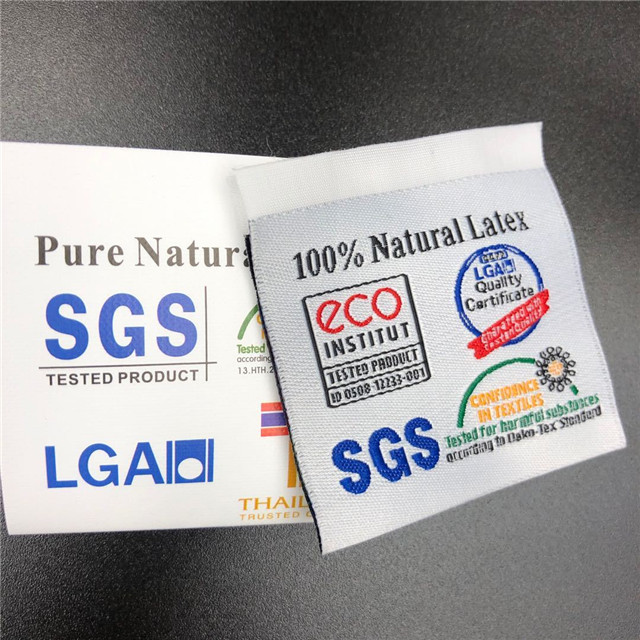 Custom Clothing Latex Pillow Label Washing Home Textile Water Label Custom Ribbon Towel Color Washing Water Label