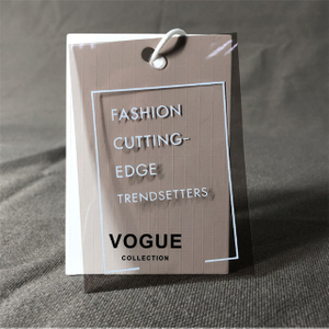High-grade Clothing Store Tag Custom-made Women's Clothing Label Plastic Piece Custom Design