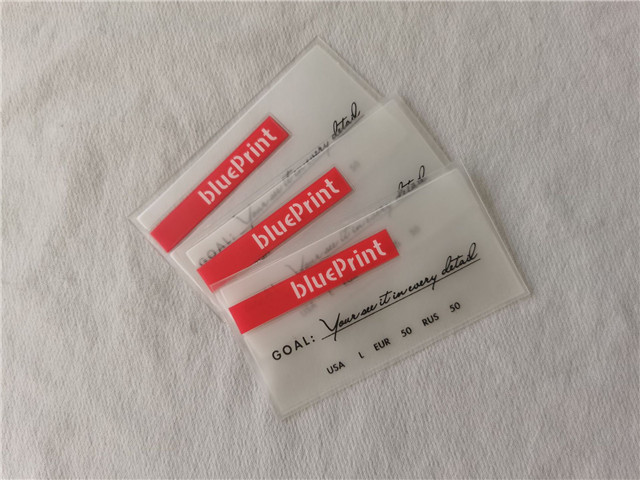 Clear TPU/PVC Trademark Wash Label - Dehui 